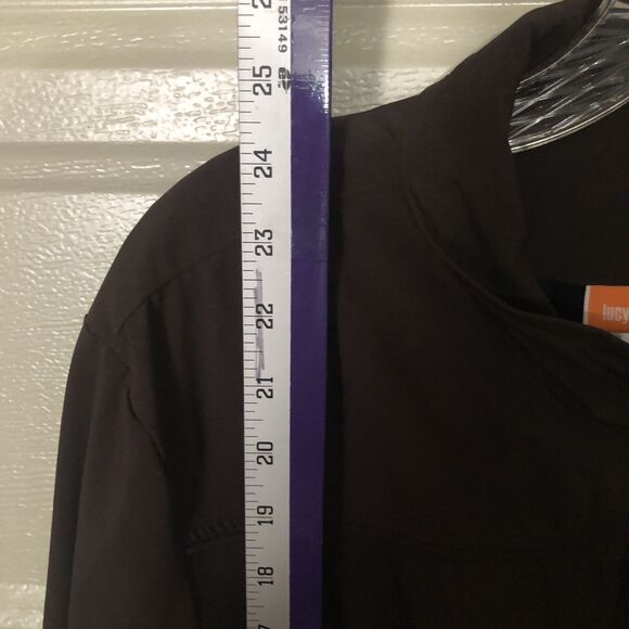 Lucy Activewear Full Zip Jacket Women’s XL Brown Lightweight Stretch Athleisure - Picture 8 of 9